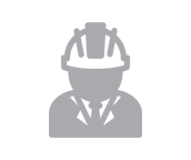 Person with hard helmet icon